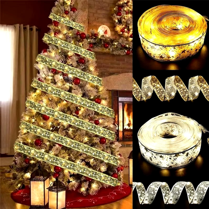 Christmas Decoration LED Ribbon Fairy Lights Christmas Tree