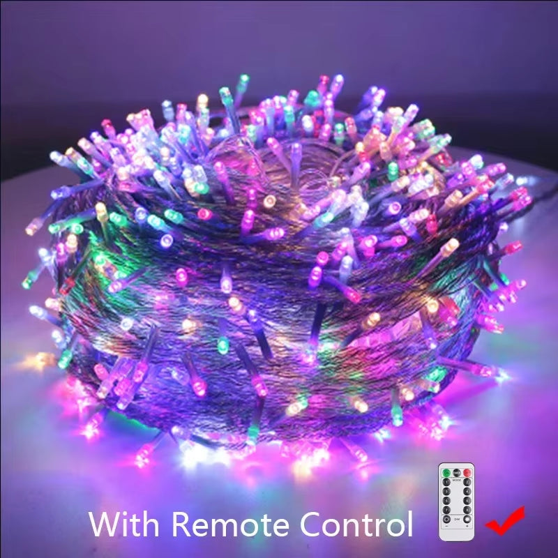 2M-100M Fairy Christmas Light String Waterproof Outdoor\Indoor for Tree Decoration