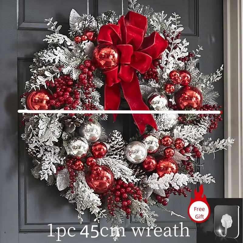 Christmas Wreath Rattan Set Decoration