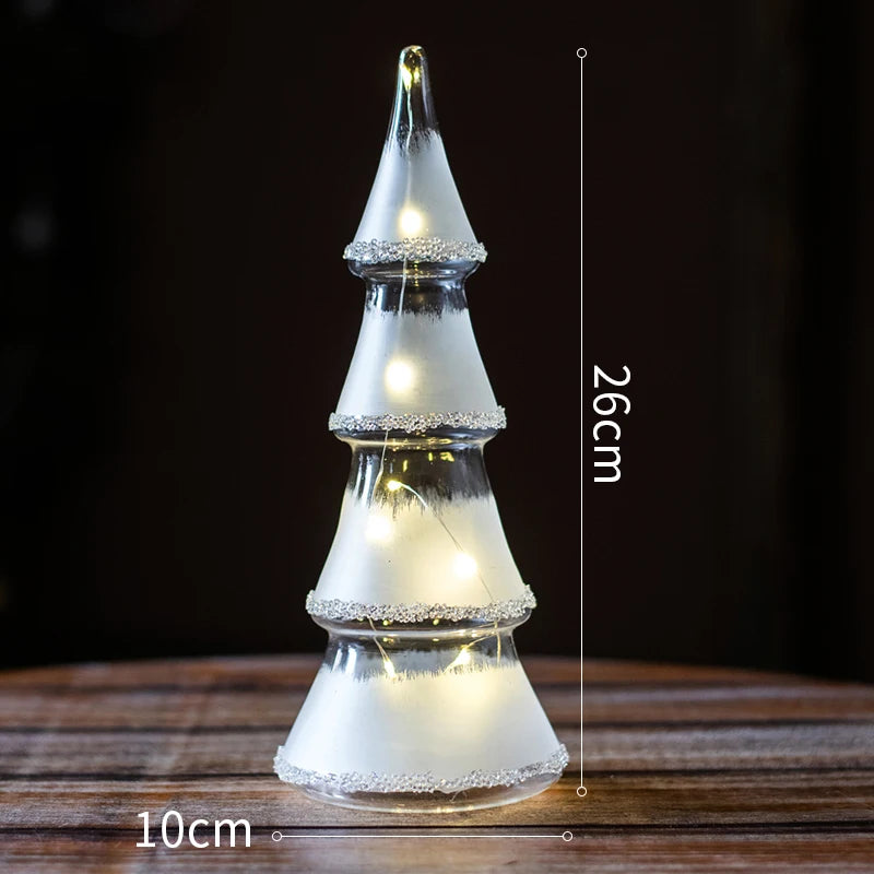 Christmas Tree Glass Night Light for Home Atmosphere