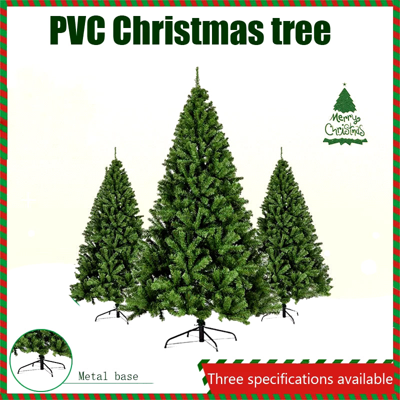 Christmas Tree1.2/1.5/1.8/2.1M Encryption Green PVC