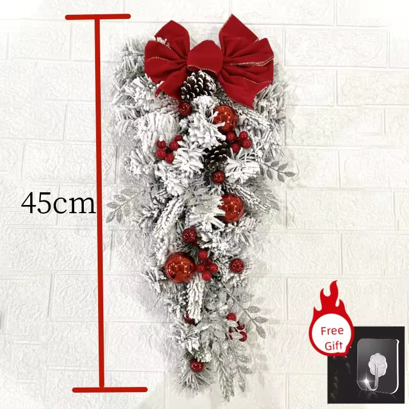 Christmas Wreath Rattan Set Decoration