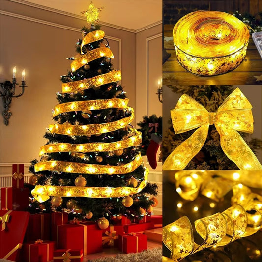 Christmas Decoration LED Ribbon Fairy Lights Christmas Tree