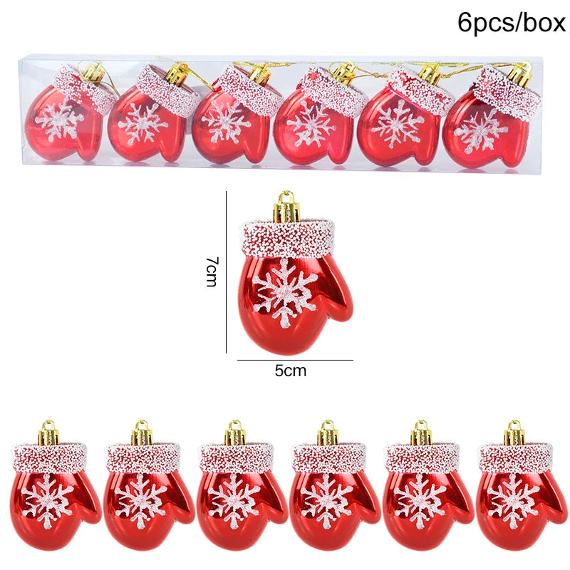 6Pcs Christmas Lollipop Candy Cane Ornaments Decorations for Home