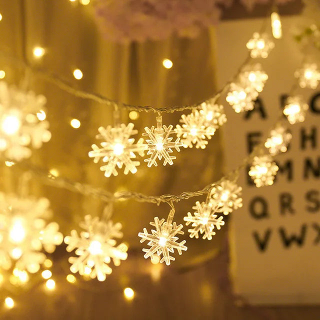 LED Snowflake Christmas Lights Decoration