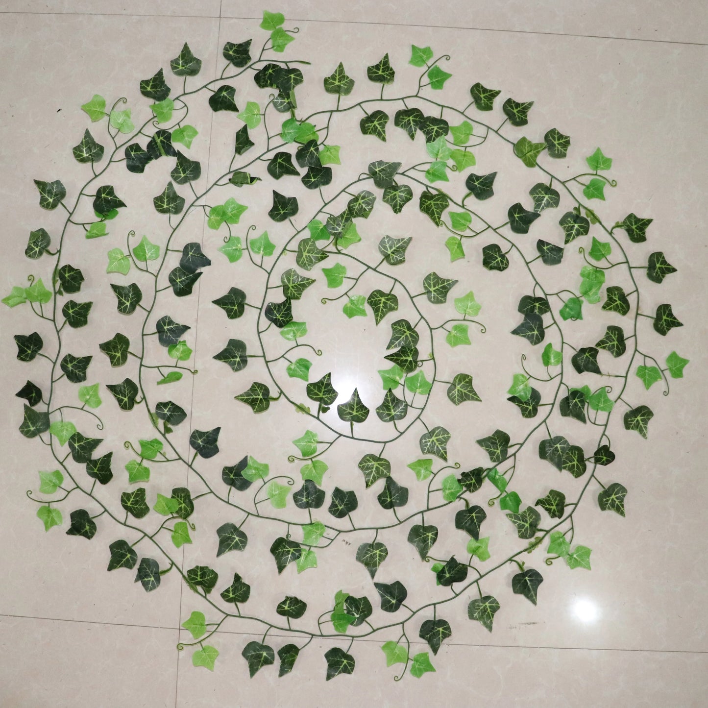 100Pcs Leaf 1 Piece 2.4M Home Decor Artificial Ivy Leaf Garland Plants Vine Fake Foliage Flowers Creeper Green Ivy Wreath