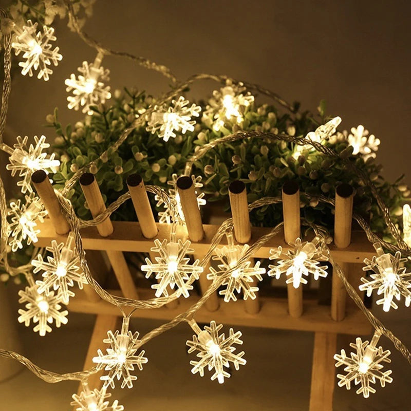 LED Snowflake Christmas Lights Decoration