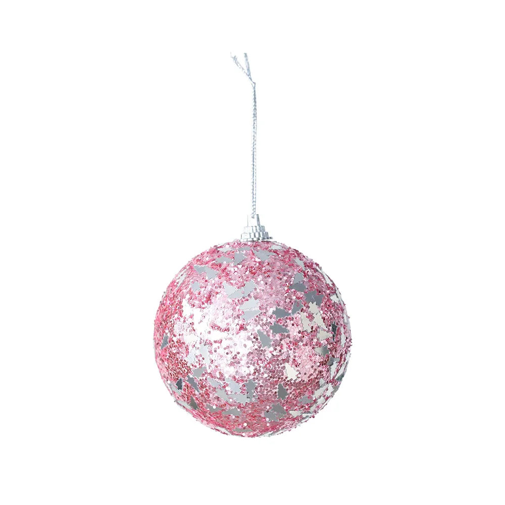 Glitter Christmas Balls 1/4 Pcs Tree Decoration