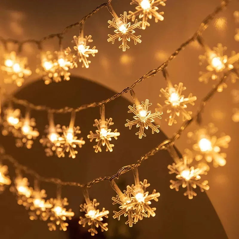 LED Snowflake Christmas Lights Decoration