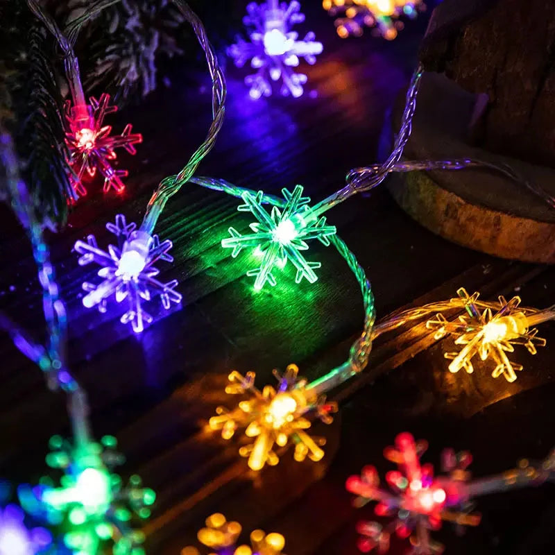 LED Snowflake Christmas Lights Decoration