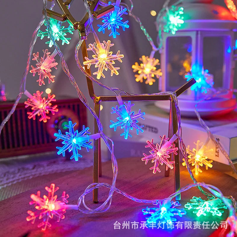 LED Snowflake Christmas Lights Decoration