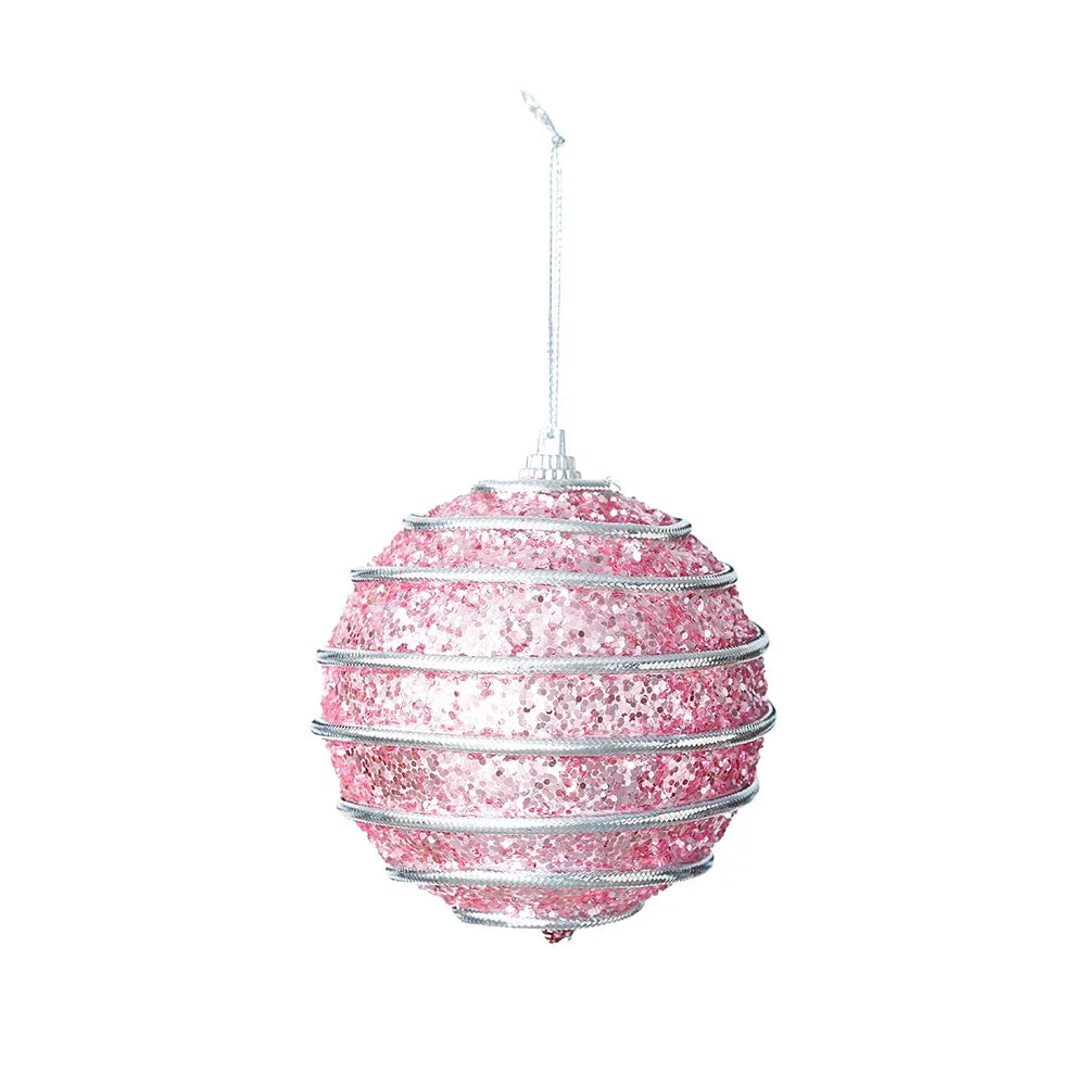 Glitter Christmas Balls 1/4 Pcs Tree Decoration