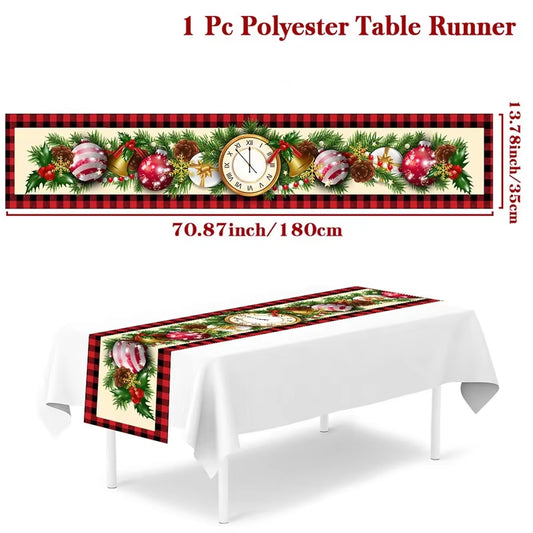 Christmas Table Runner Merry Christmas Decorations