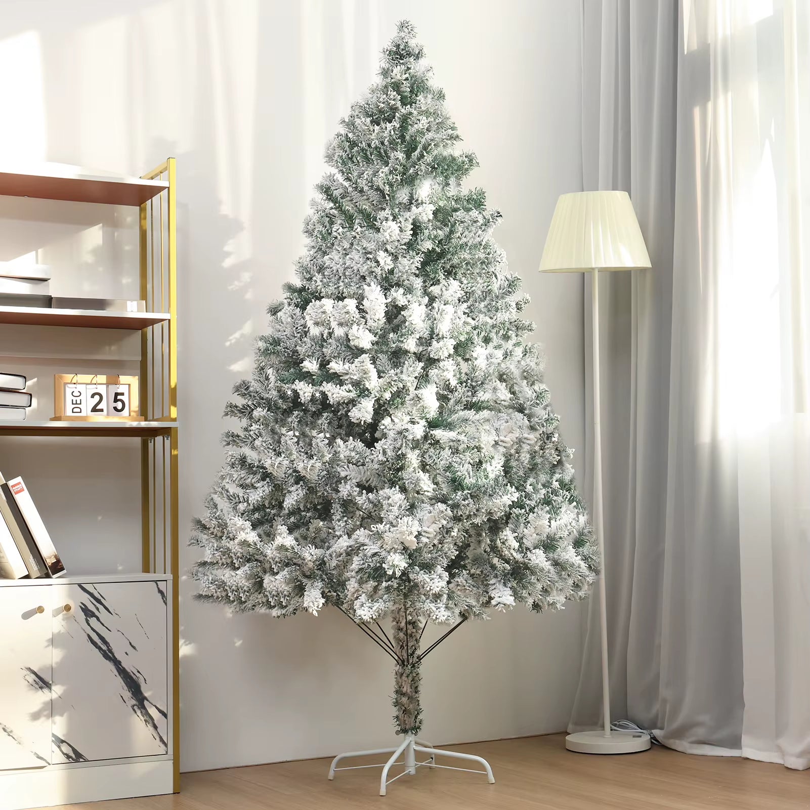 Christmas Tree 6.9Ft White Flocked