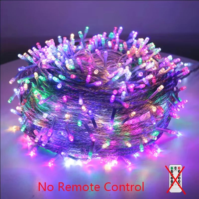 2M-100M Fairy Christmas Light String Waterproof Outdoor\Indoor for Tree Decoration