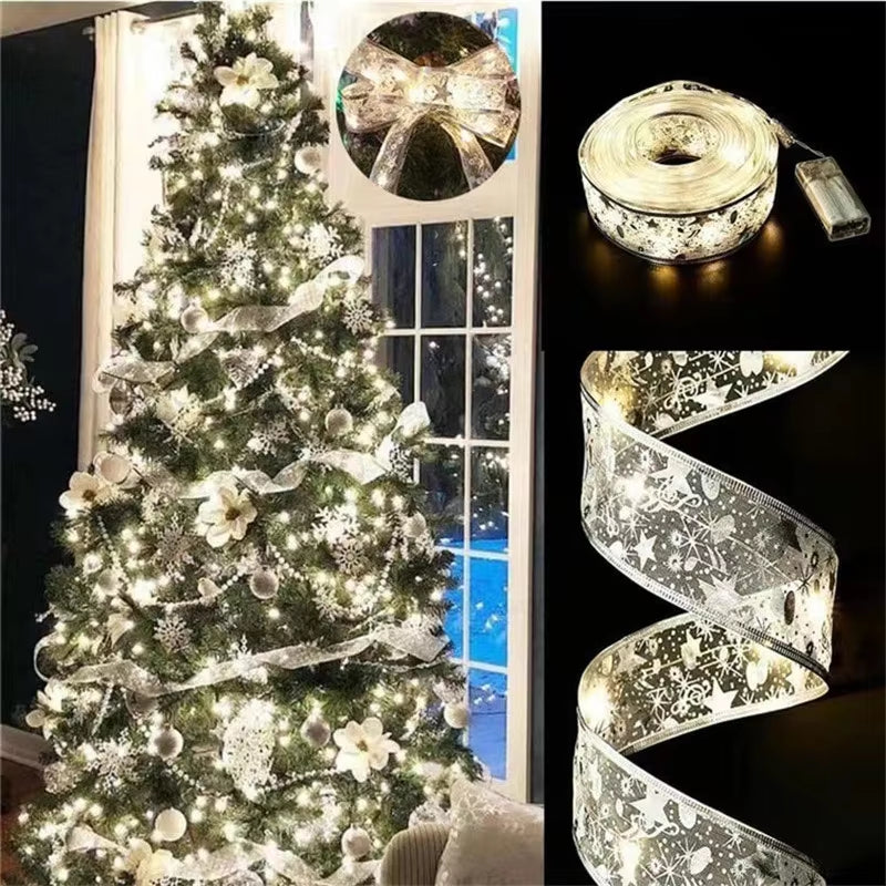 Christmas Decoration LED Ribbon Fairy Lights Christmas Tree