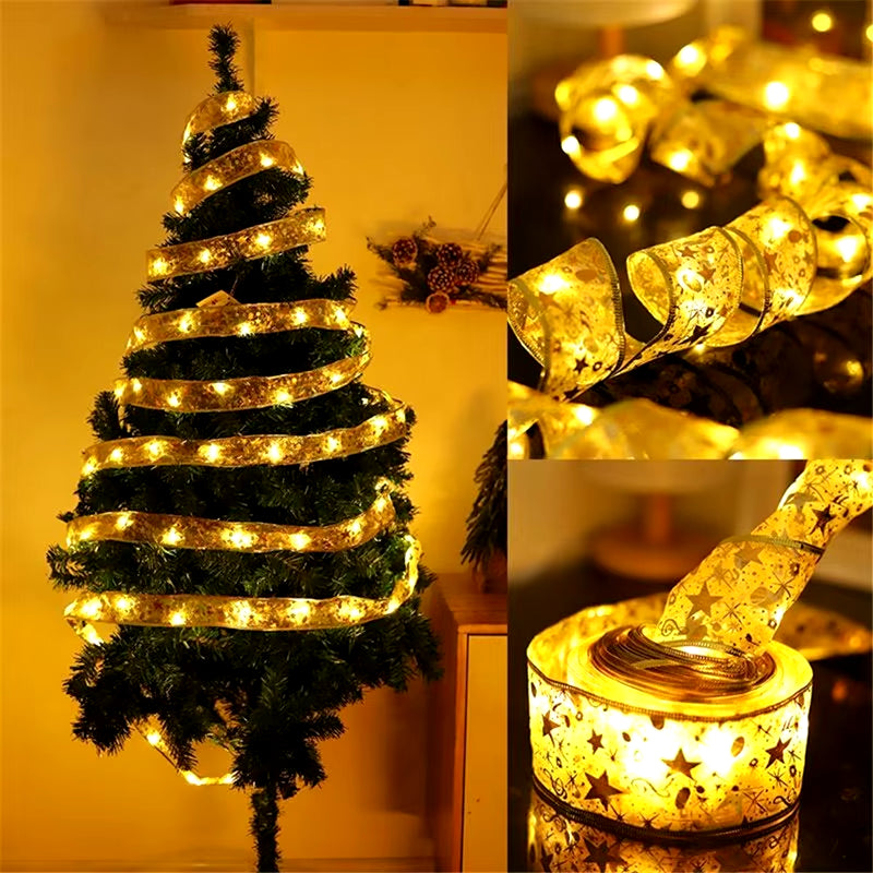 Christmas Decoration LED Ribbon Fairy Lights Christmas Tree