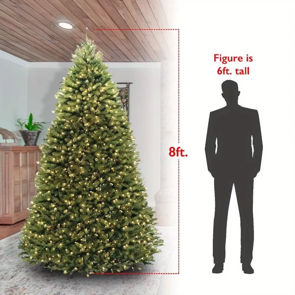 Christmas Tree 8Ft Artificial  + 750 LED Pre-lit Light Decor