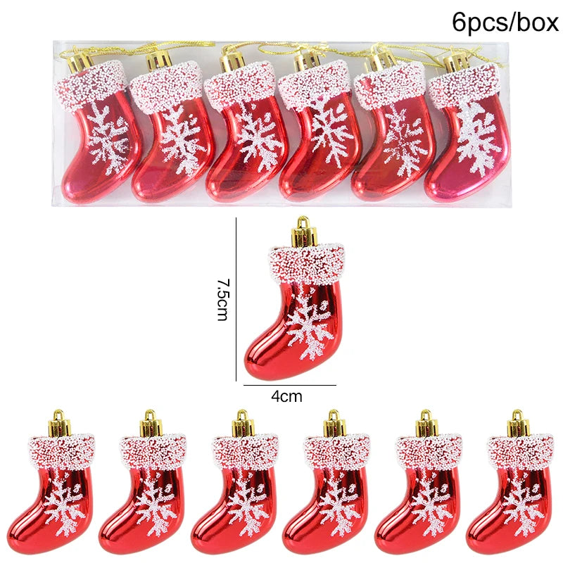 6Pcs Christmas Lollipop Candy Cane Ornaments Decorations for Home