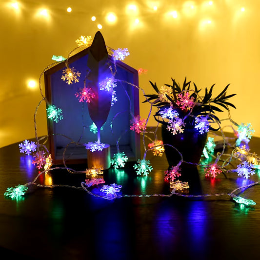 LED Snowflake Christmas Lights Decoration