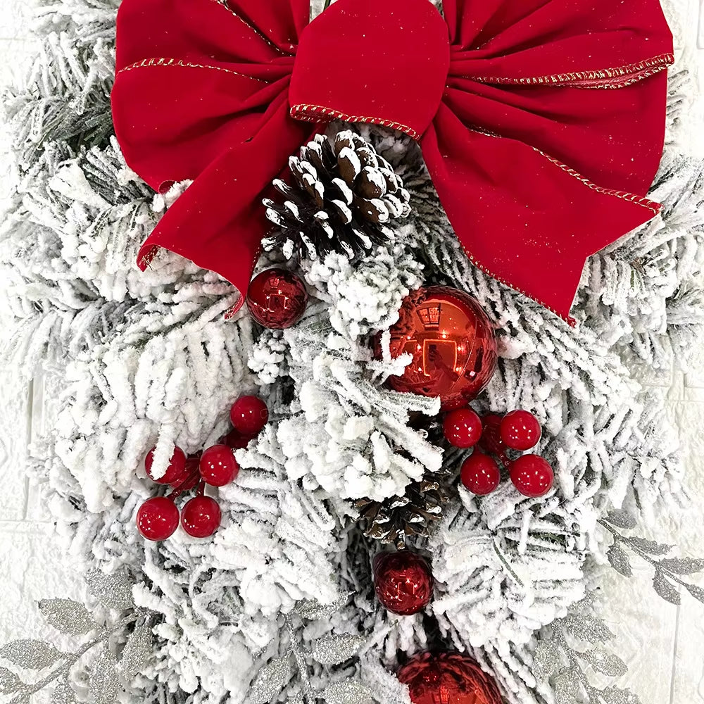 Christmas Wreath Rattan Set Decoration