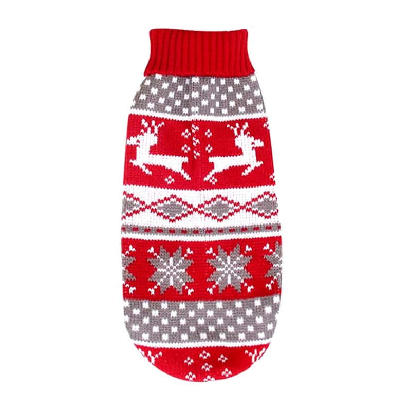 Dog Christmas Sweater Wool Fabric